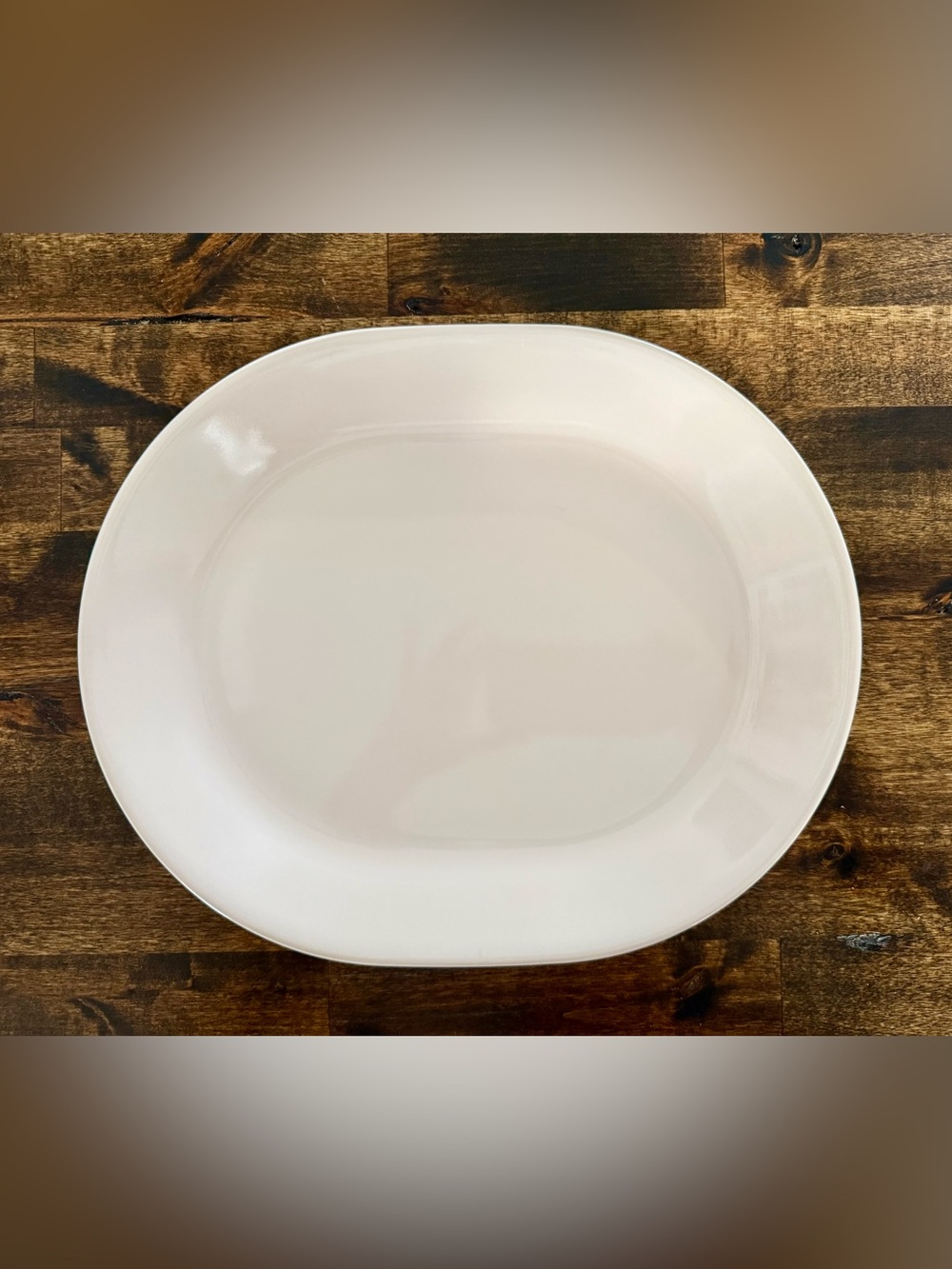 Vintage Corelle ‘Winter Frost’ White Oval Serving Platter 12.25"x10"